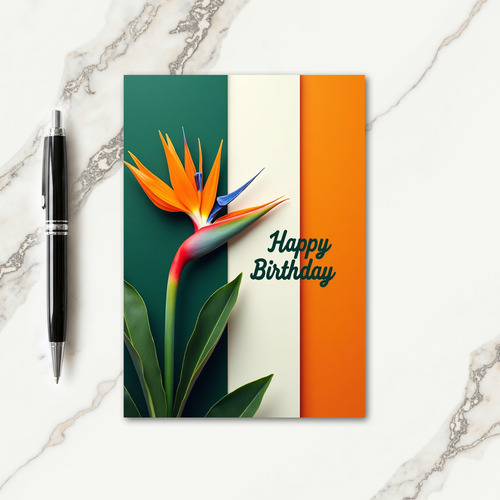 Joyful Exotic Bloom Card