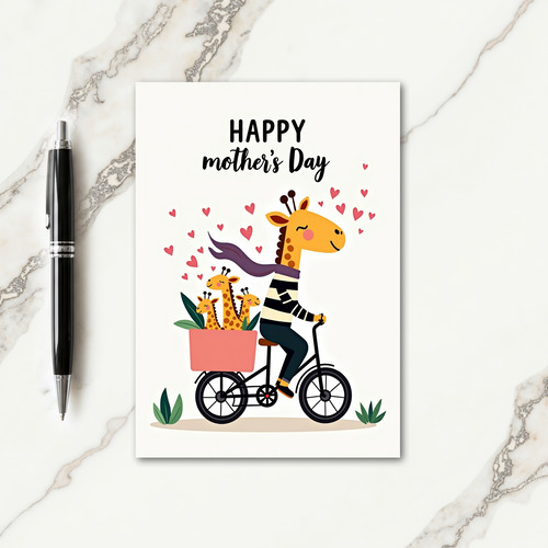 Joyful Family Ride Mothers Card