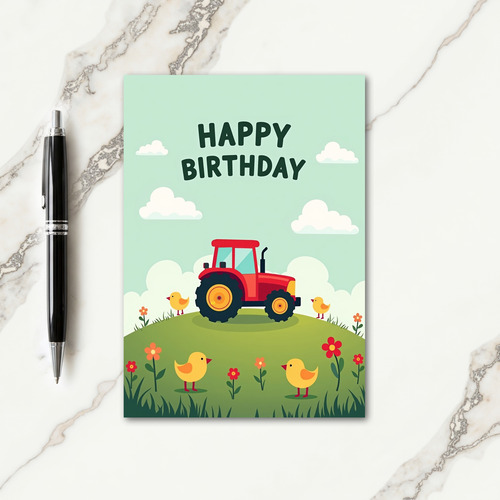 Joyful Farm Vehicle Card