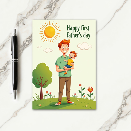 Joyful Father Son Day Card