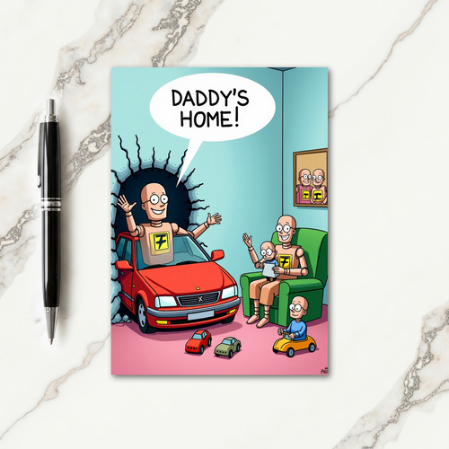 Joyful Fathers Day Auto Card