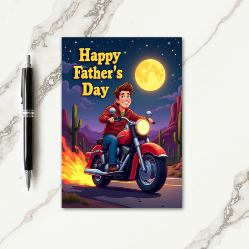 Joyful Fathers Day Bike Card
