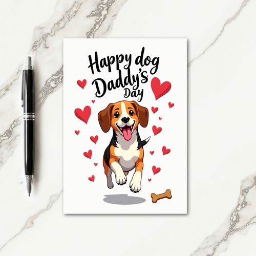 Joyful Fathers Day Dog Card
