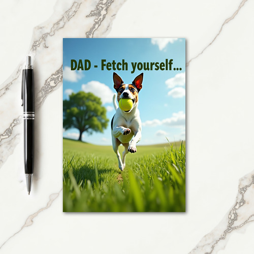 Joyful Fathers Day Fetch Card