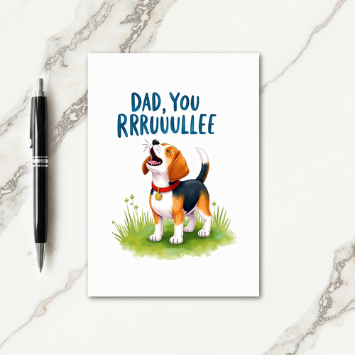 Joyful Fathers Day Puppy Card