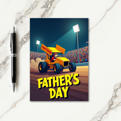 Joyful Fathers Day Racer Card