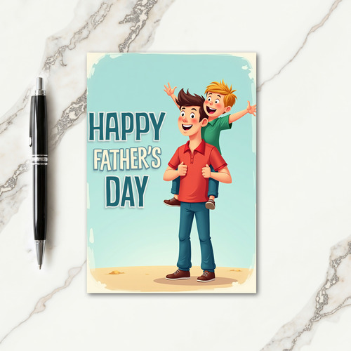 Joyful Fathers Day Ride Card