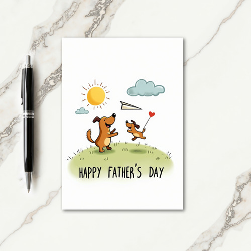 Joyful Fathers Day Sun Card