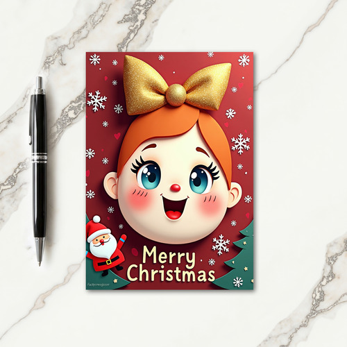 Joyful Figure Christmas Card