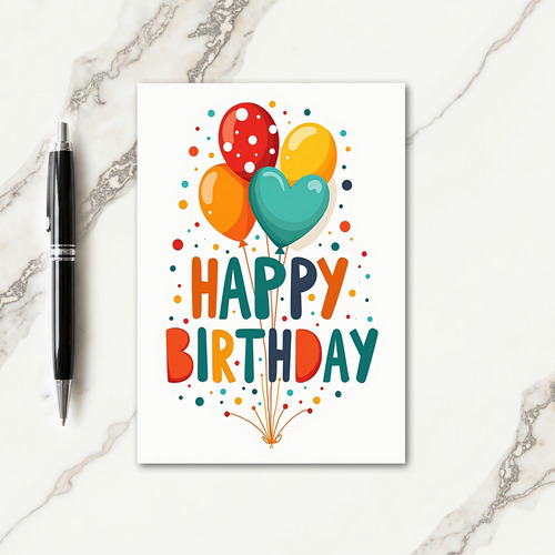 Joyful Floating Birthday Card