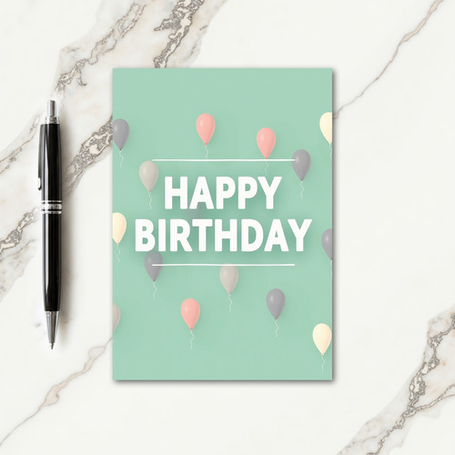 Joyful Floating Spheres Card