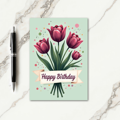 Joyful Floral Bouquet Card