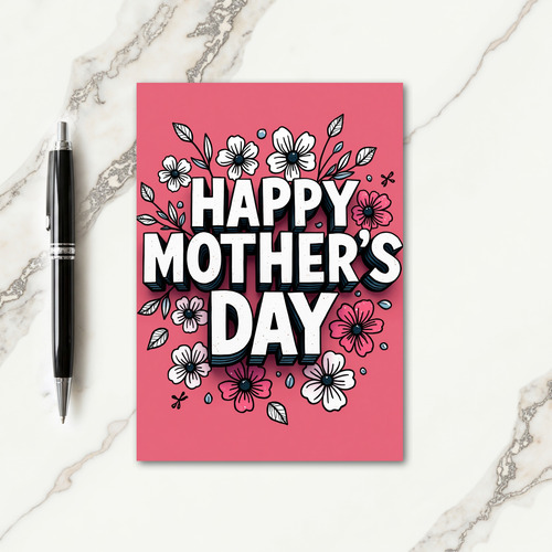 Joyful Floral Message Card