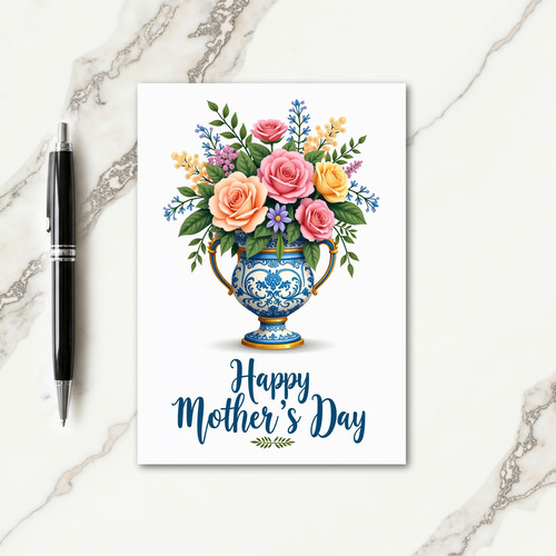 Joyful Floral Mothers Day Card