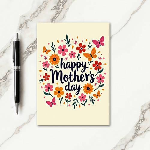 Joyful Floral Spring Day Card