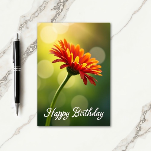 Joyful Flower Birthday Card