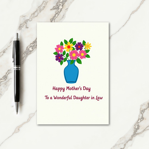 Joyful Flower Daughter Card