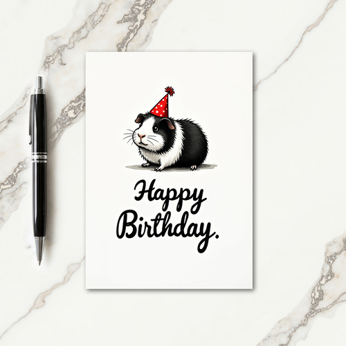 Joyful Fluffy Birthday Card