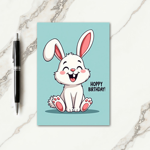 Joyful Fluffy Critter Birthday Card