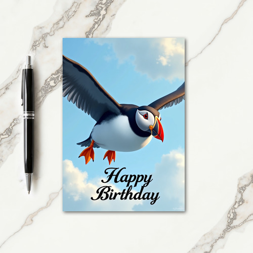 Joyful Flying Bird Card