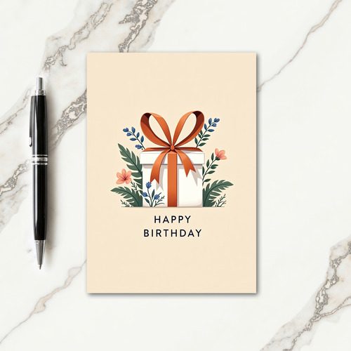Joyful Foliage Birthday Card