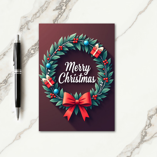 Joyful Foliage Christmas Card