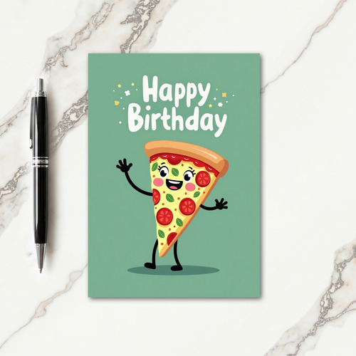 Joyful Food Slice Birthday Card