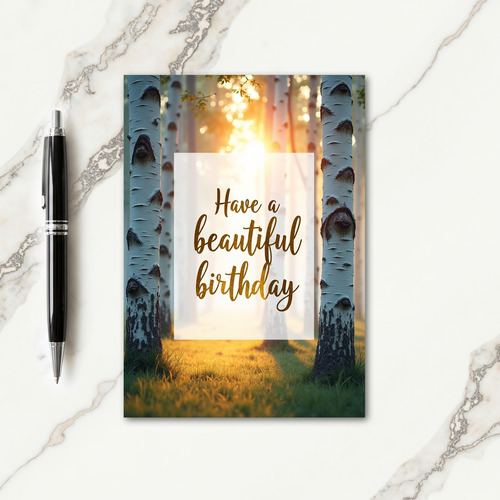 Joyful Forest Birthday Card