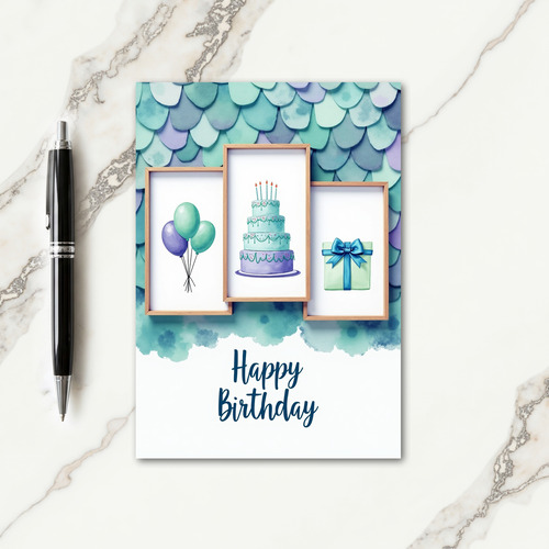 Joyful Framed Watercolor Card