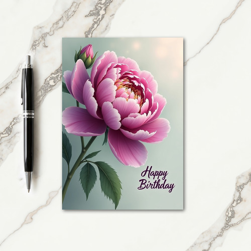 Joyful Fuchsia Petal Card