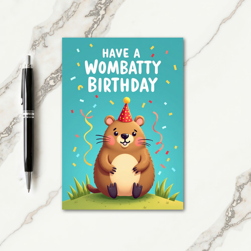 Joyful Furry Creature Card