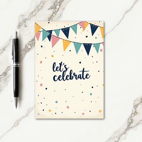 Joyful Garland Birthday Card
