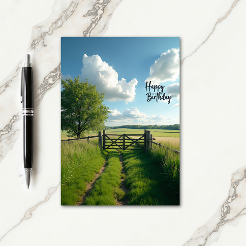 Joyful Gate Path Birthday Card
