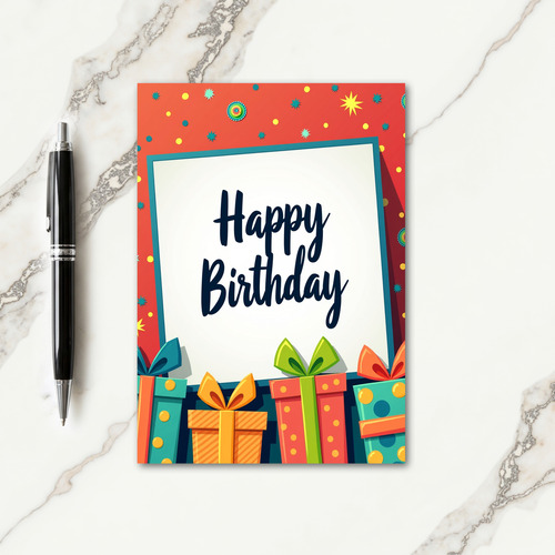 Joyful Gift Birthday Card