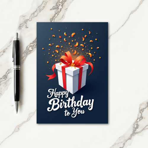 Joyful Gift Box Card