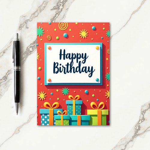 Joyful Gift Boxes Card