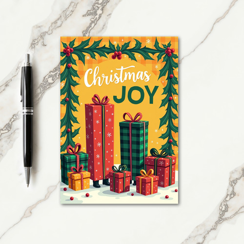 Joyful Gifts Christmas Card