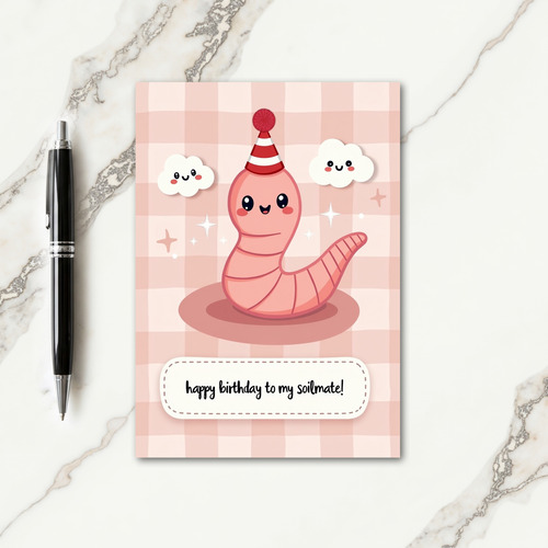 Joyful Gingham Birthday Card
