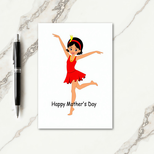 Joyful Girl Mothers Day Card