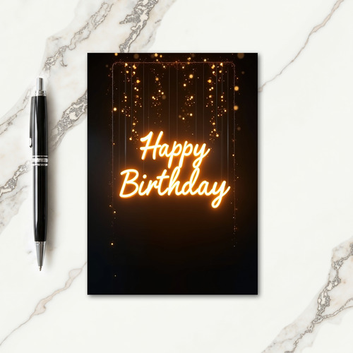 Joyful Glow Birthday Card