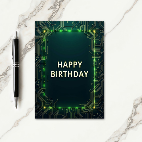 Joyful Glow Frame Birthday Card