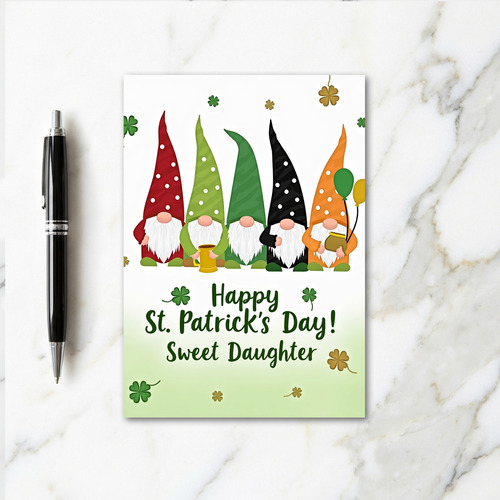 Joyful Gnome St Patricks Day Card