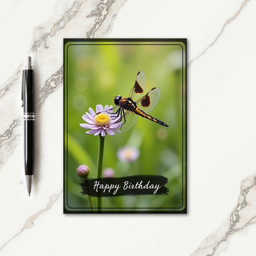 Joyful Gold Insect Birthday Card