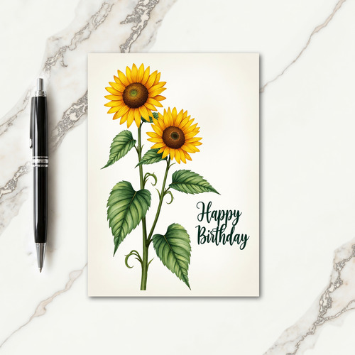Joyful Golden Blooms Card