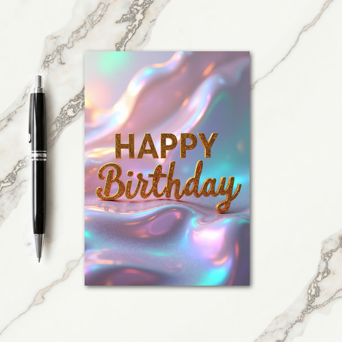 Joyful Golden Glitter Card