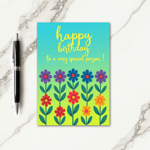 Joyful Gradient Birthday Card