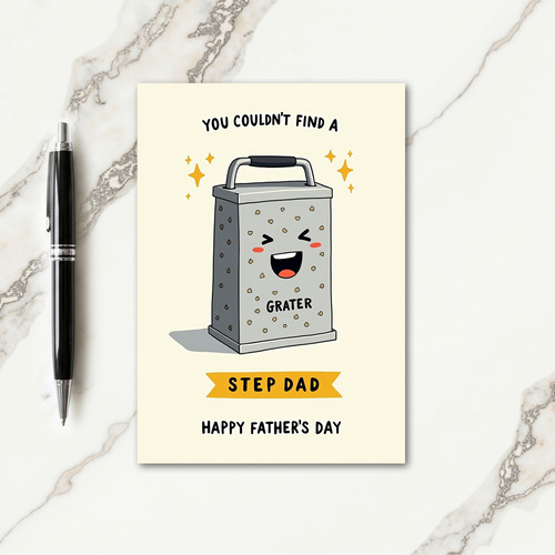 Joyful Grater Step Dad Card