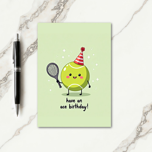 Joyful Green Ball Card
