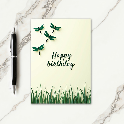Joyful Green Insect Card
