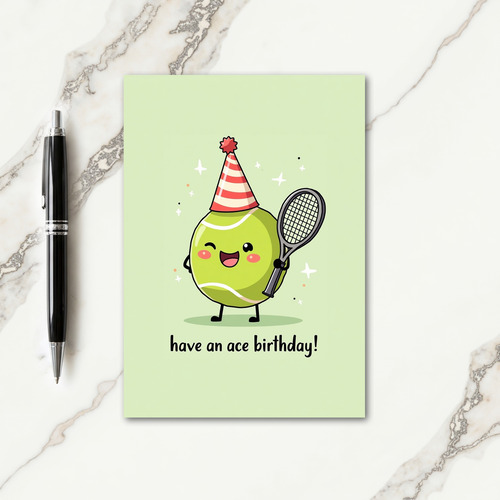 Joyful Green Sphere Birthday Card